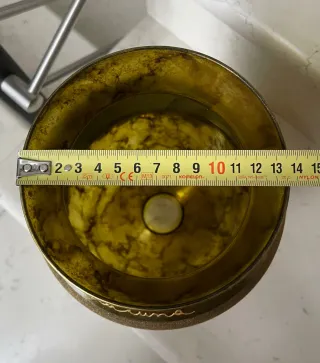 Vaso Decorativo Claraluna Vintage Vetro Metallo