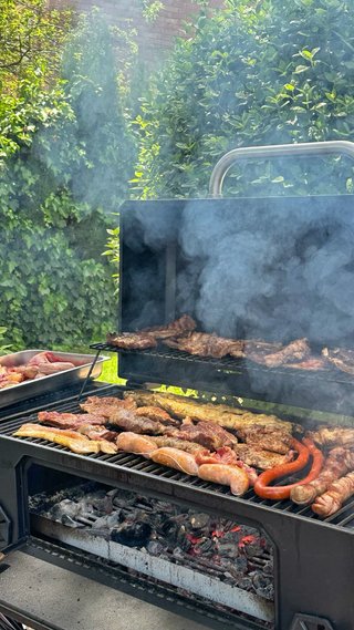 Asador Barbacoa Masterbuilt Negro/Plata ACERO