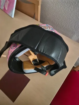 Casco Moto Infantil Rosa Espacial