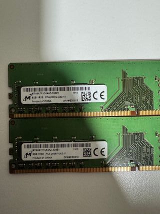 RAM DDR4 16GB (2x8GB) 1RX8 PC4-2666V-UA2-11 Micron