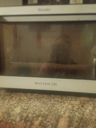 Horno sobremesa plateado