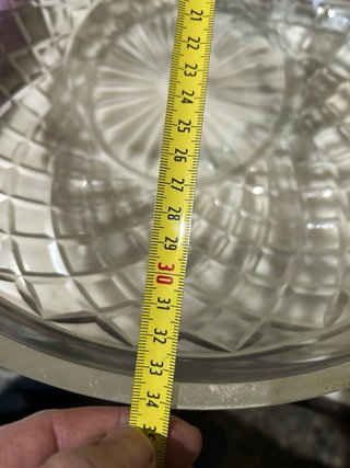 Plafón de techo grande cristal y metal