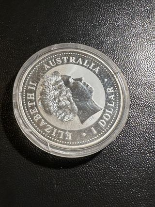 Moneda Serie Lunar 2001 Serpiente 1 oz Plata