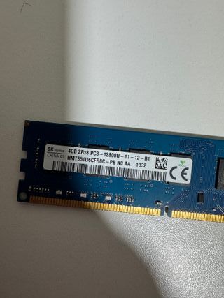 RAM SK hynix RAM DDR3 4GB 2RX8 PC3-12800U-11-12-B1