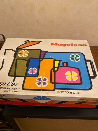 Juego café metal Magefesa