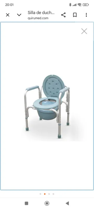 Silla de ducha con inodoro