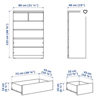 Cómoda MALM IKEA Madera