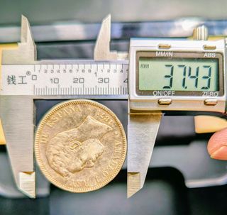 Moneda 5 Pesetas Amadeo I 1871 Plata