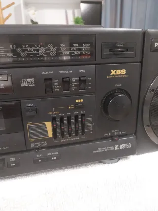 Radiocassette Panasonic RX-DS650 Negro