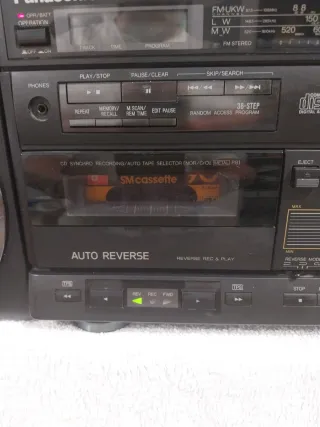 Radiocassette Panasonic RX-DS650 Negro