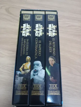 Trilogía Star Wars VHS Widescreen