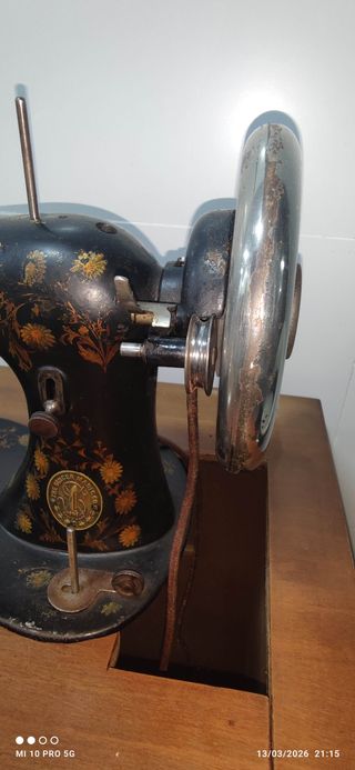 Máquina de coser Singer antigua 1083279 año 1892.