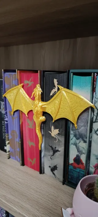 Dragón Decorativo para Libros Fantasía