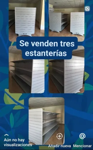 Estanterías metálicas para tienda