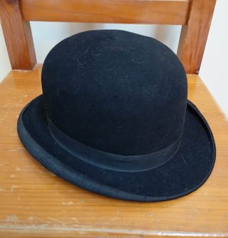 Sombrero bombín vintage negro