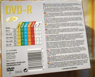 DVD-R Imation 4.7 GB (8 Pacotes de 10)