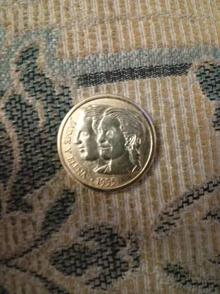 Moneda Plata Jaime y Elena 1995