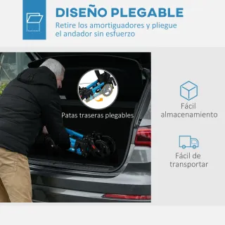 Andador para ancianos con asiento