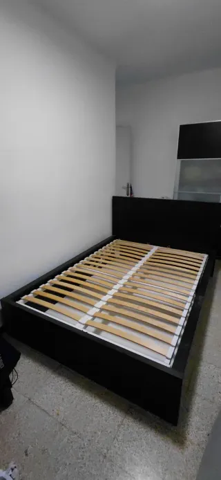 Canapé IKEA Malm 140x200 Negro