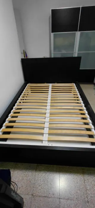 Canapé IKEA Malm 140x200 Negro