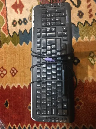 Teclados Ordenador Negro/Plata marca HP