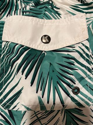 Bañador Karl Lagerfeld Talla M Hoja Verde