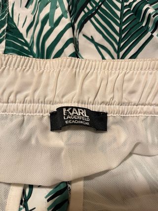 Bañador Karl Lagerfeld Talla M Hoja Verde