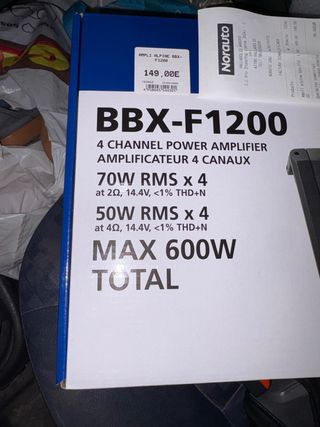 Etapa de Potencia Alpine BBX-F1200 NUEVA A ESTRENA