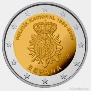 Moneda 2€ España 2024 - Policía Nacional