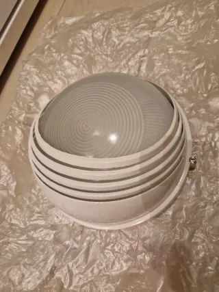 Lámpara plafón blanco lacado