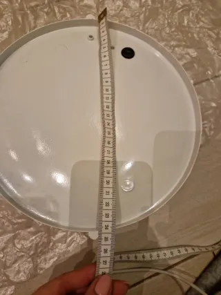 Lámpara plafón blanco lacado