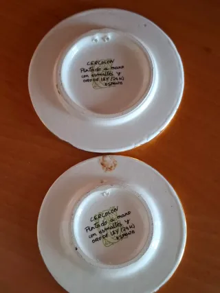 2 platitos decorativos estilo oriental