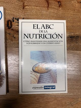 Lote de libros de nutrición y cocina
