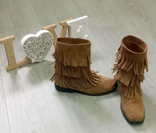 Botines Zara Ante Camel