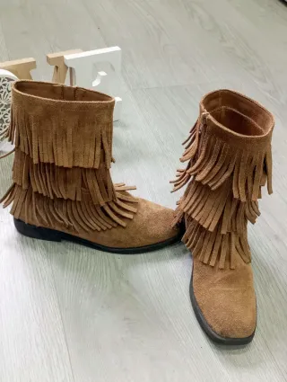 Botines Zara Ante Camel