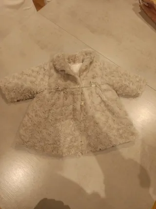 Abrigo bebé niña peluche