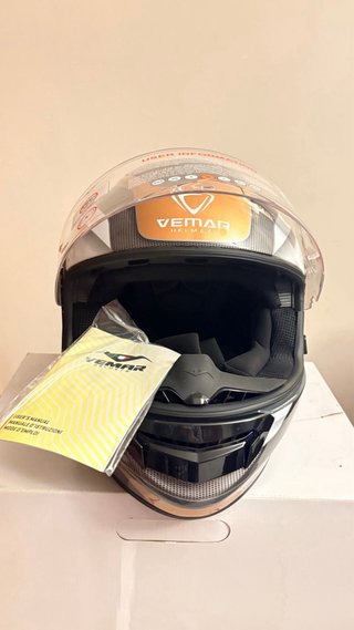 Casco integral Vemar Hurric naranja M