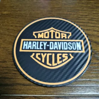 Posavasos Harley-Davidson Carbono