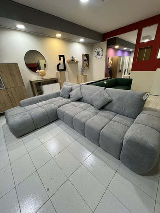 Sofá Chelong Gris Espuma Comprimida