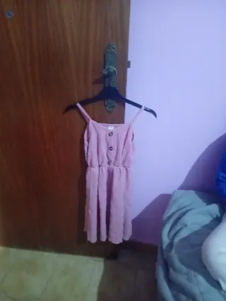 Vestido rosa 7 anos