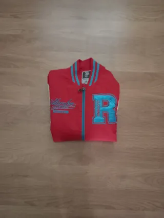 Giubbotto sportivo rosso e turchese R