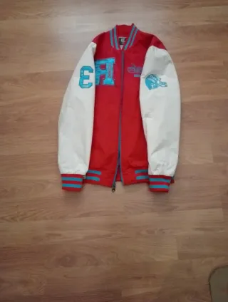 Giubbotto sportivo rosso e turchese R