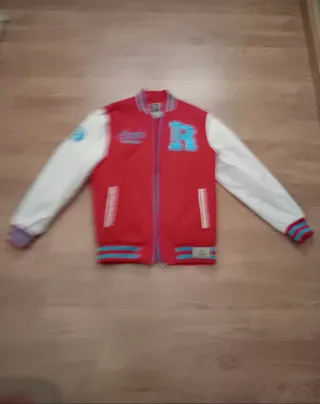 Giubbotto sportivo rosso e turchese R