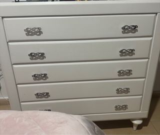 Conjunto dormitorio madera blanco