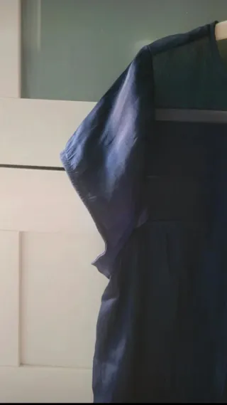 Blusa Stradivarius azul marino talla L