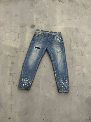 Vaqueros Zara con pintura