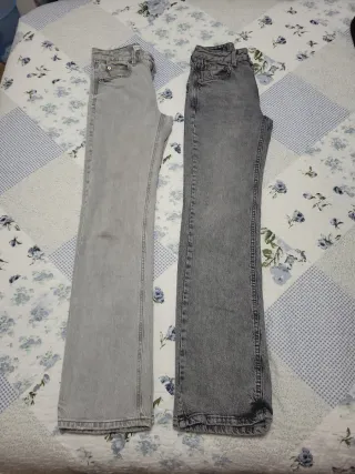 Pantalones vaqueros grises