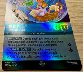 Alice Naufraga Per Caso Lorcana Set 9 Leggende 217