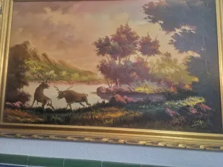 Figuras de porcelana de ciervos