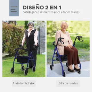 Andador Plegable con Bolsa